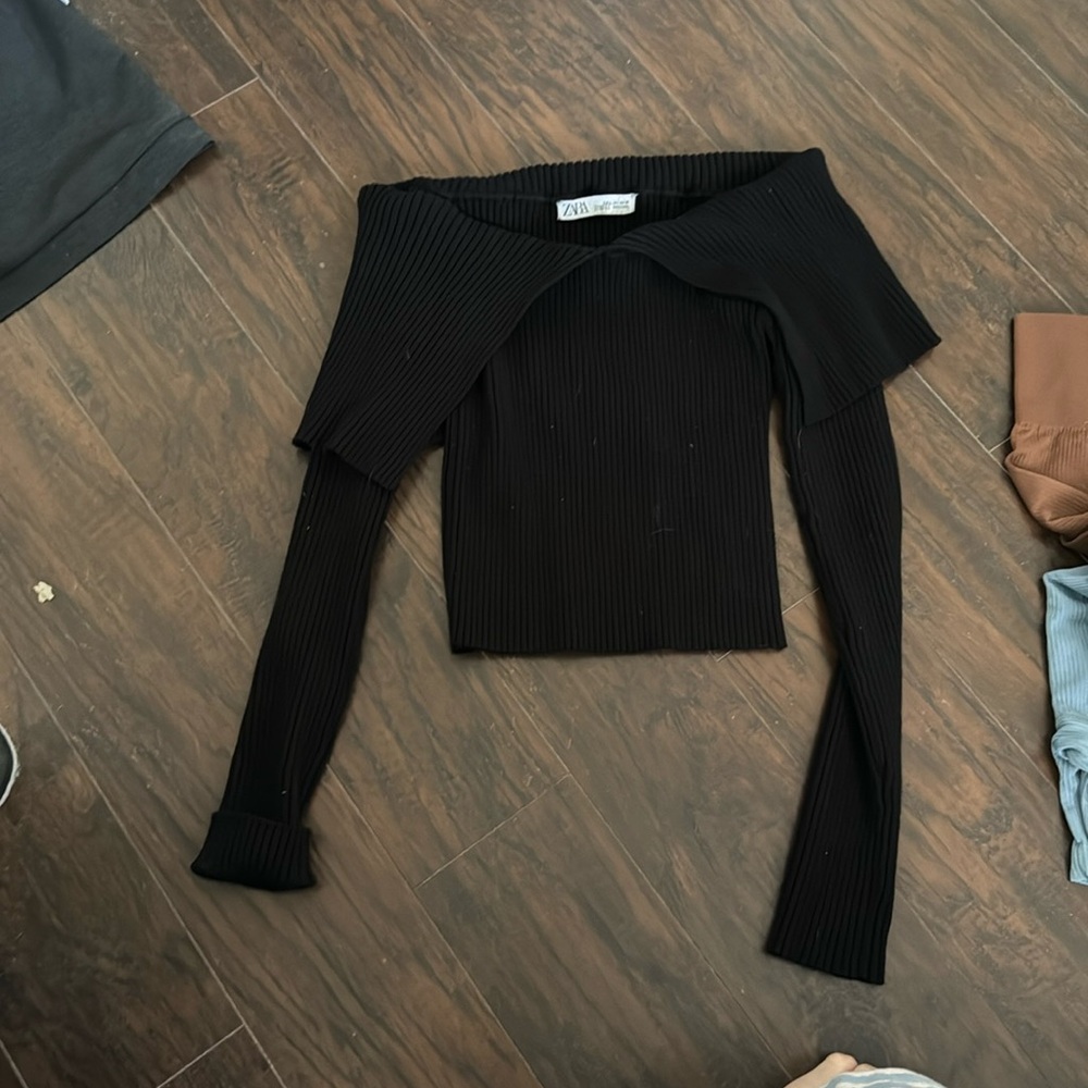 Off the shoulder sweater top